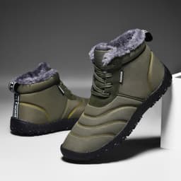image-Cotton Shoes Plus Size Casual Fleece-lined Warm Flat Bottom Snow Boots