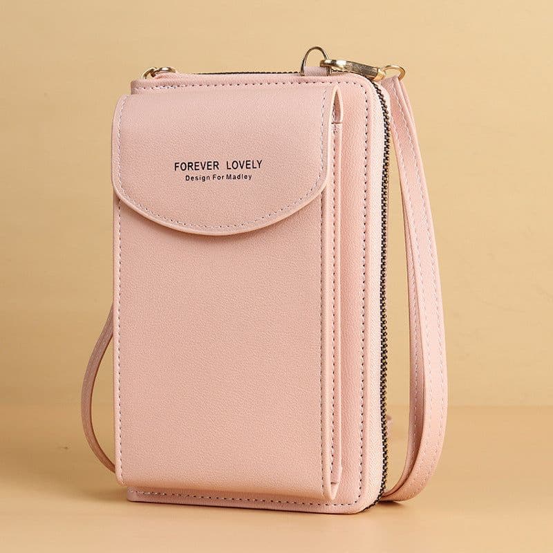 image-Mobile Phone Crossbody Bags Clutch Large Capacity Long Wallet Shoulder Bag Women