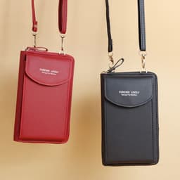 image-Mobile Phone Crossbody Bags Clutch Large Capacity Long Wallet Shoulder Bag Women
