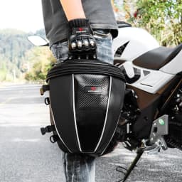 image-Motorcycle Fuel Tank Rear Seat Tail Side Microfiber Leather Multifunctional Waterproof Crossbody Bag
