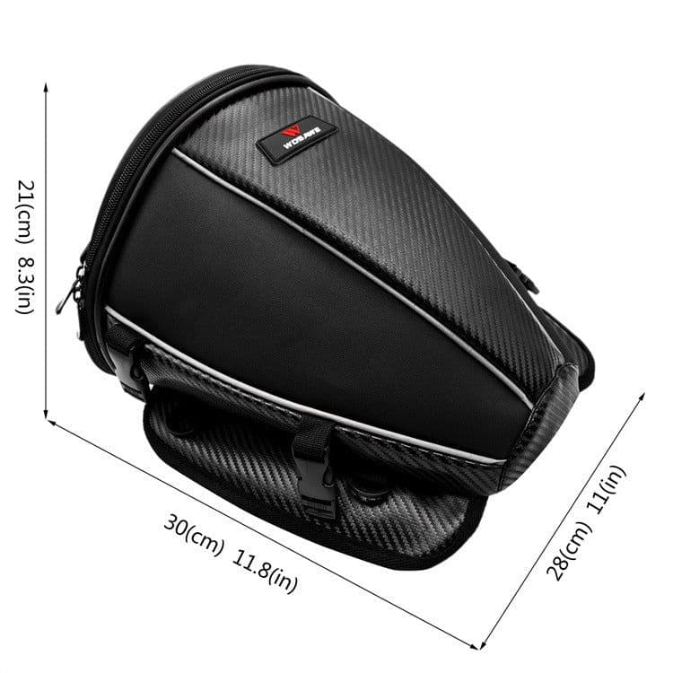 image-Motorcycle Fuel Tank Rear Seat Tail Side Microfiber Leather Multifunctional Waterproof Crossbody Bag