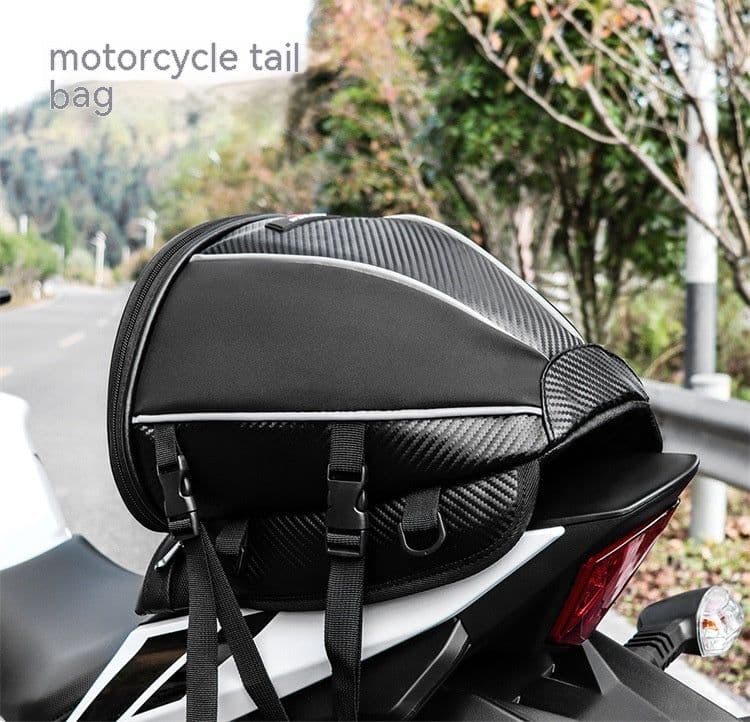 image-Motorcycle Fuel Tank Rear Seat Tail Side Microfiber Leather Multifunctional Waterproof Crossbody Bag