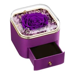 image-Valentines Day Rose Flower Drawer Jewelry Box Earrings Ring Necklace Storage Valentine's Day Gift Box Romantic Jewelry Packaging Box