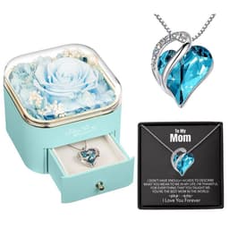 image-Valentines Day Rose Flower Drawer Jewelry Box Earrings Ring Necklace Storage Valentine's Day Gift Box Romantic Jewelry Packaging Box
