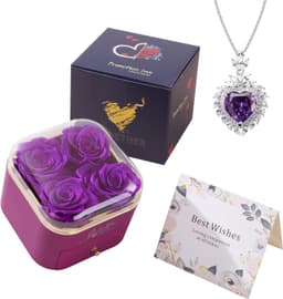 image-Valentines Day Rose Flower Drawer Jewelry Box Earrings Ring Necklace Storage Valentine's Day Gift Box Romantic Jewelry Packaging Box