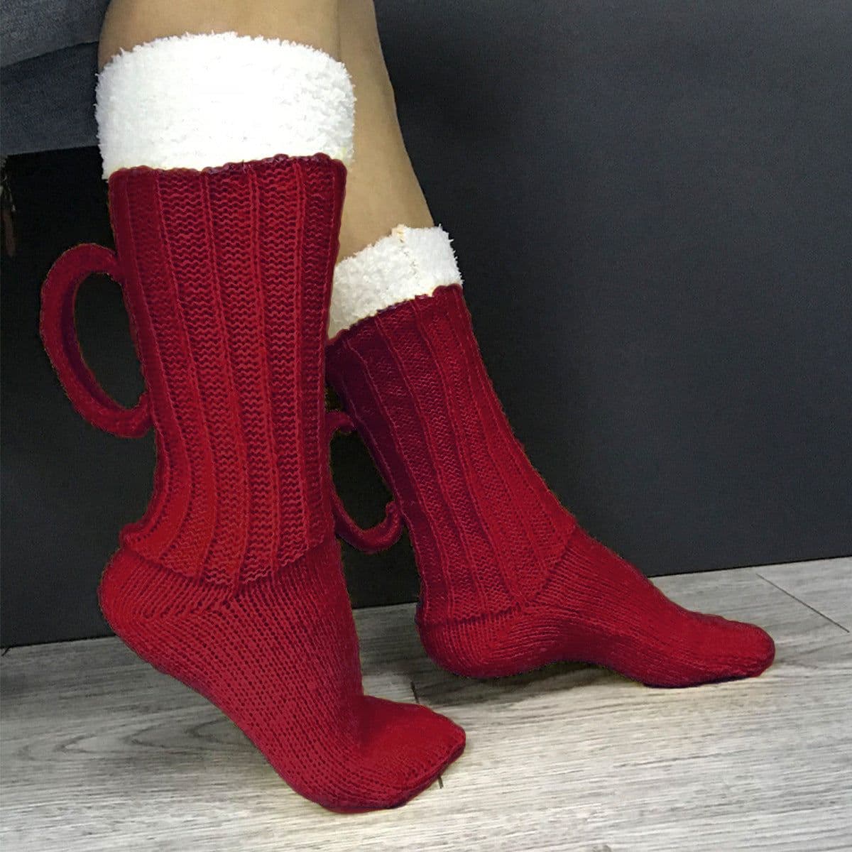 image-European And American Beer Socks Color Matching Home Floor Socks Thermal Middle Tube