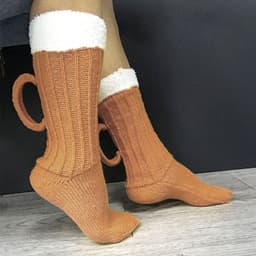 image-European And American Beer Socks Color Matching Home Floor Socks Thermal Middle Tube