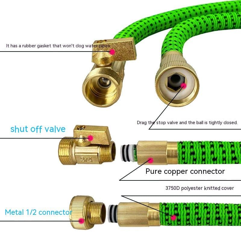 image-Hose Used In Garden Car Wash Hose High Pressure Water Gun
