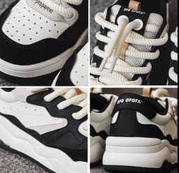image-Design Panda Color Matching Skateboard Shoes Men