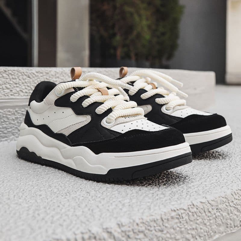 image-Design Panda Color Matching Skateboard Shoes Men