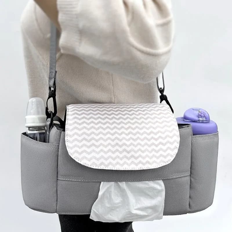 image-Baby Carriage Saddle Bag Multi-functional Outing Mummy Bag