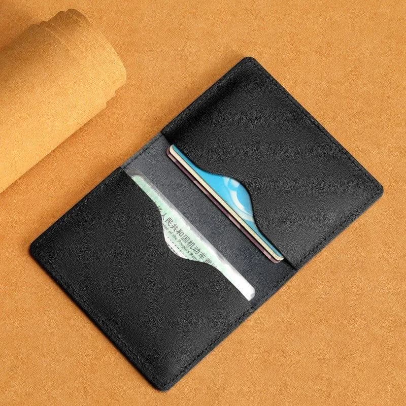 image-Ultra-thin Cowhide Card Holder Men And Women