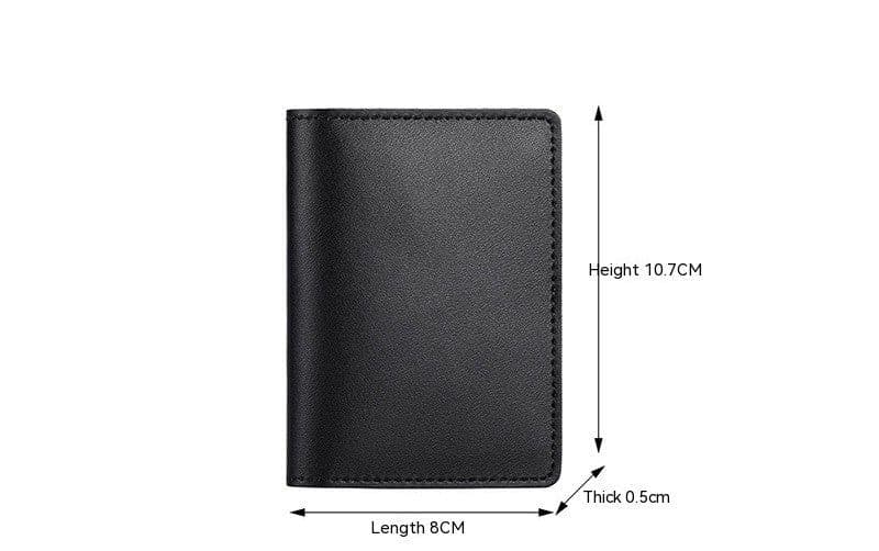 image-Ultra-thin Cowhide Card Holder Men And Women
