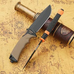 image-Outdoor High Hardness Straight Knife Outdoor Knife Tactical Knife Self-defense Knife