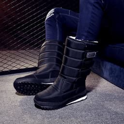 image-Winter Thicken Thermal Snow Cotton Boots Male
