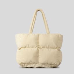 image-New Diamond All-match Portable Army Green Cotton-filled Tote Bag