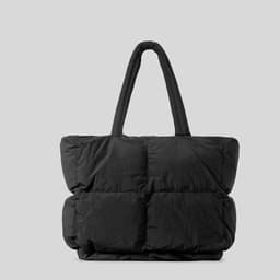 image-New Diamond All-match Portable Army Green Cotton-filled Tote Bag
