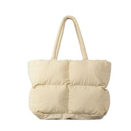 image-New Diamond All-match Portable Army Green Cotton-filled Tote Bag