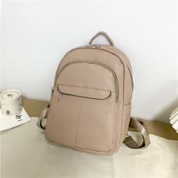 image-Fashion College Schoolbag Trendy Backpack Women's All-match Simple Large Capacity