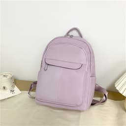 image-Fashion College Schoolbag Trendy Backpack Women's All-match Simple Large Capacity