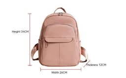 image-Fashion College Schoolbag Trendy Backpack Women's All-match Simple Large Capacity