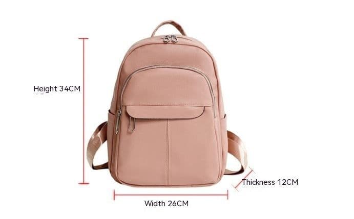 image-Fashion College Schoolbag Trendy Backpack Women's All-match Simple Large Capacity