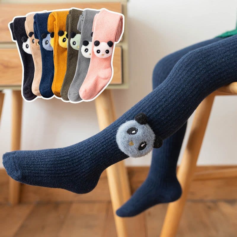 image-Infant Bottoming Combed Cotton Panda Children Pantyhose