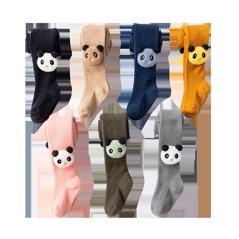 image-Infant Bottoming Combed Cotton Panda Children Pantyhose