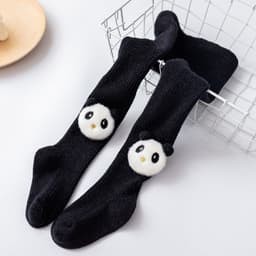 image-Infant Bottoming Combed Cotton Panda Children Pantyhose