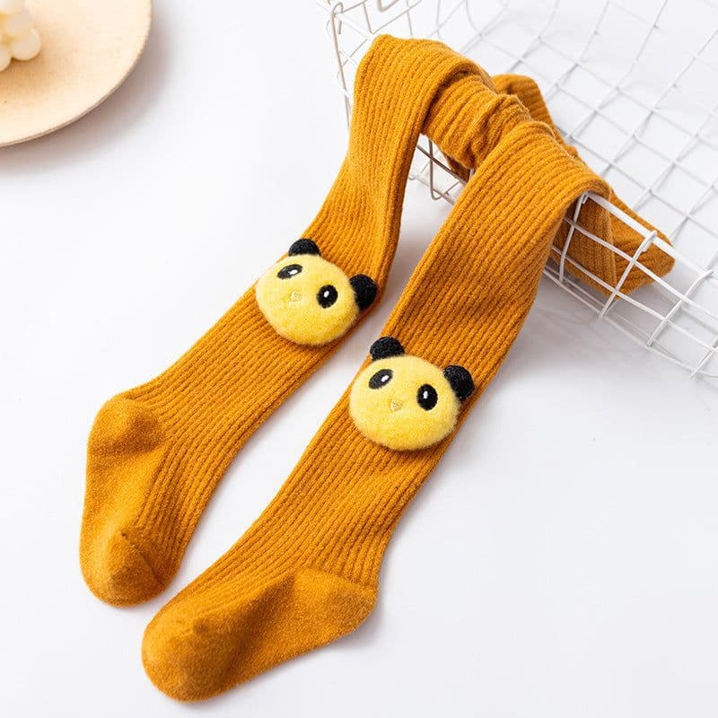 image-Infant Bottoming Combed Cotton Panda Children Pantyhose