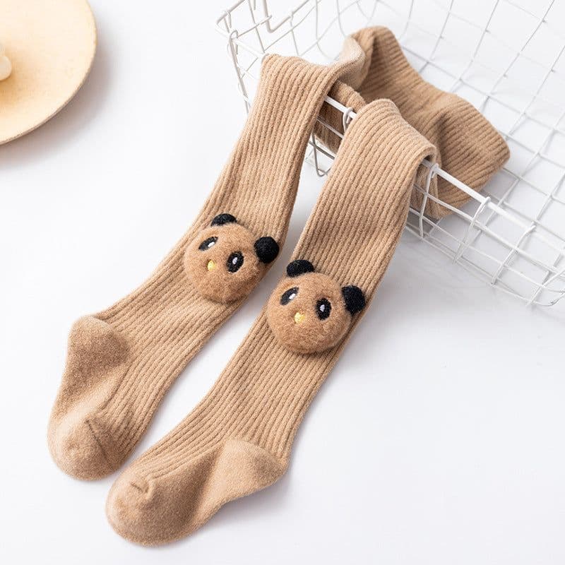 image-Infant Bottoming Combed Cotton Panda Children Pantyhose