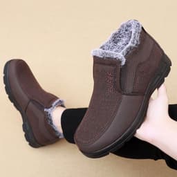 image-Men's Cotton Shoes Fleece-lined Warm Middle-aged And Elderly