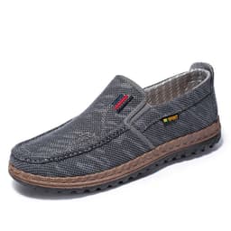 image-Men's Breathable Canvas Shoes Soft Bottom Non-slip