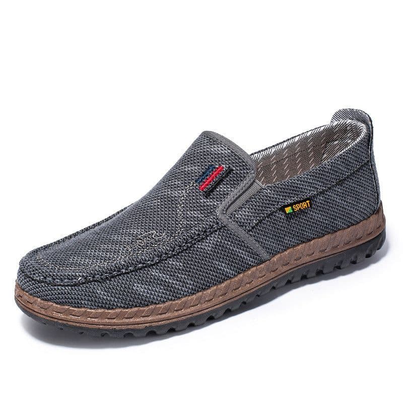 image-Men's Breathable Canvas Shoes Soft Bottom Non-slip