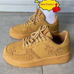 image-Wheat Casual Sneakers Women Retro Platform Sneaker
