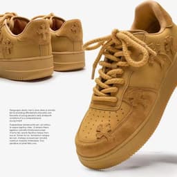 image-Wheat Casual Sneakers Women Retro Platform Sneaker