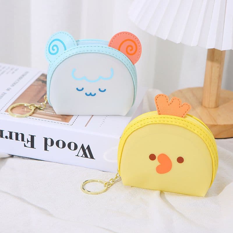 image-Cartoon Jelly Color Cute Animal Coin Purse