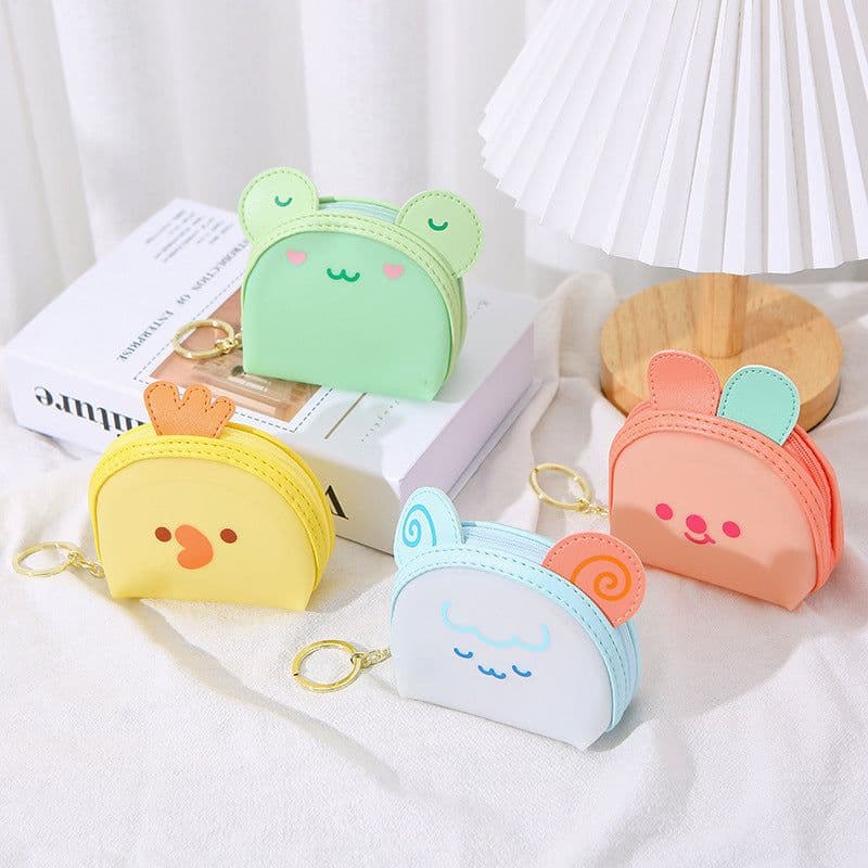 image-Cartoon Jelly Color Cute Animal Coin Purse