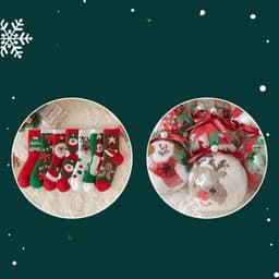 image-Christmas Stockings Children's Coral Fleece