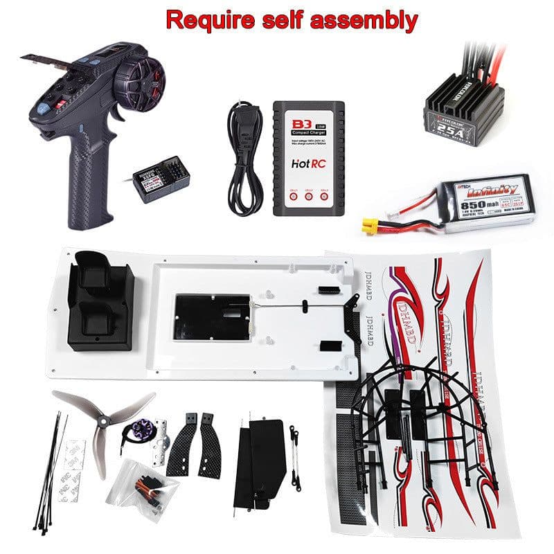 image-Air-powered Remote Control Electric Boat Model Toy DIY