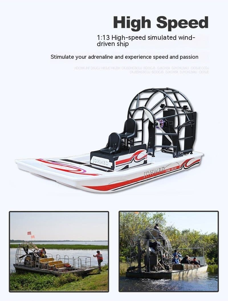 image-Air-powered Remote Control Electric Boat Model Toy DIY