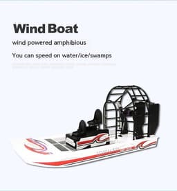 image-Air-powered Remote Control Electric Boat Model Toy DIY