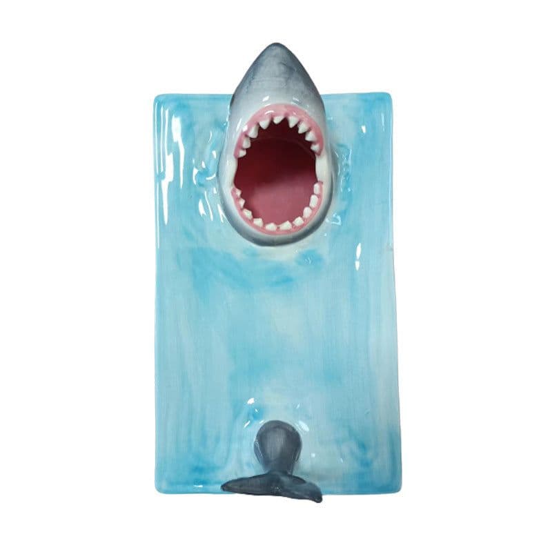 image-Internet Celebrity Seaside Shark Ceramic Plate Dumpling Plate Meal Kitchen Decoration Sushi Plate Beautiful Tableware
