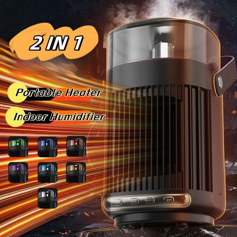 image-2 In 1 Portable Heaters And Indoor Humidifier Household Warm Air Blower High Power Room Heater For Home Office