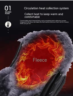 image-Outdoor Thickening Thermal Cotton Shoes Zipper Fleece-lined Winter Men's Shoes