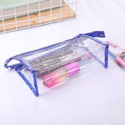 image-Waterproof PVC Transparent Makeup Portable Wash Fashion Large Capacity Storage Bag