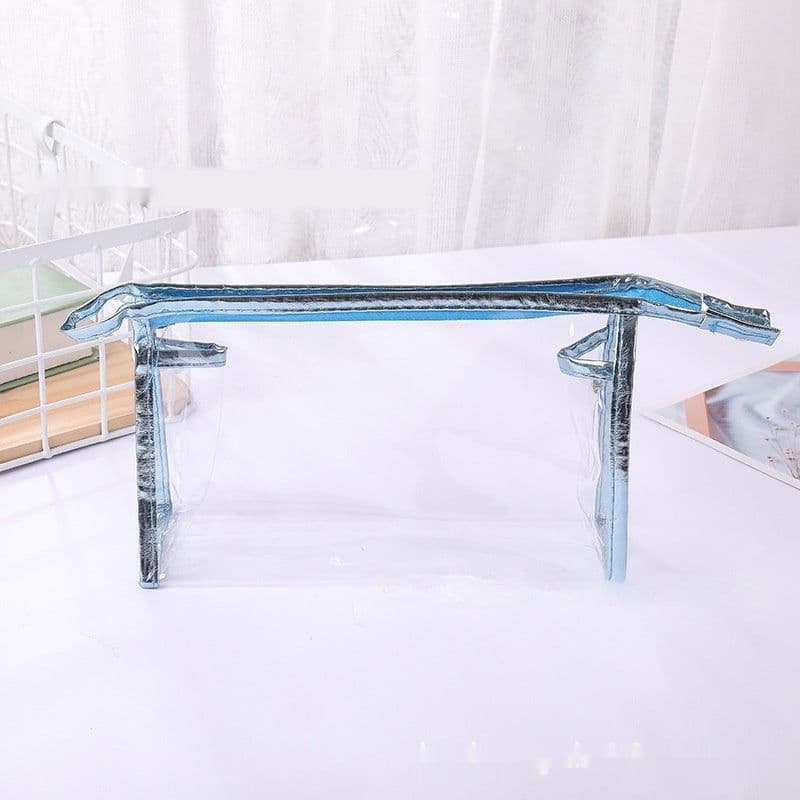 image-Waterproof PVC Transparent Makeup Portable Wash Fashion Large Capacity Storage Bag