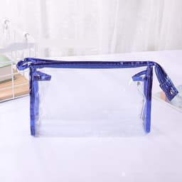 image-Waterproof PVC Transparent Makeup Portable Wash Fashion Large Capacity Storage Bag