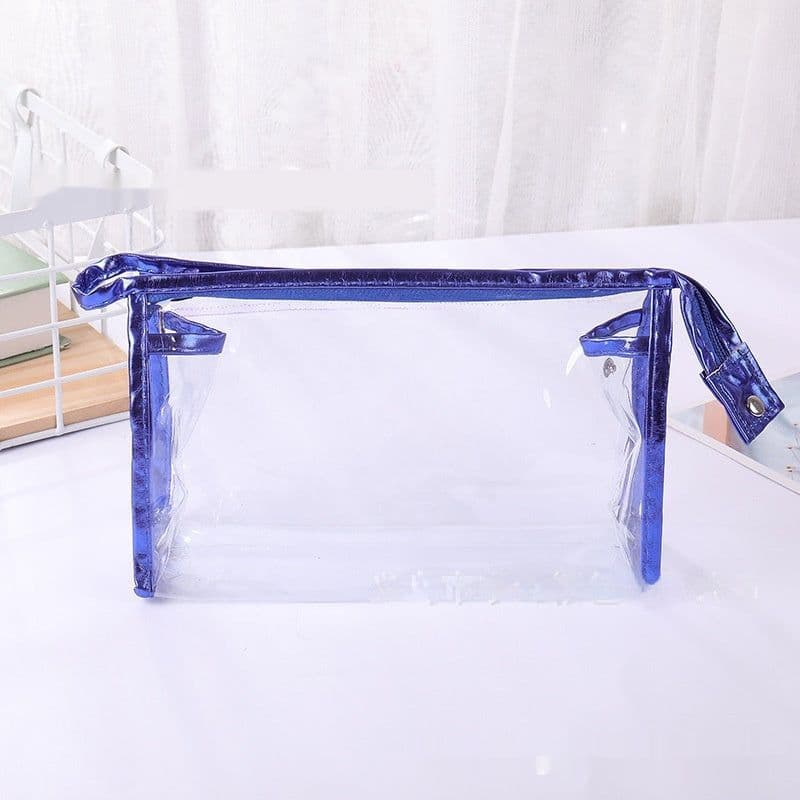 image-Waterproof PVC Transparent Makeup Portable Wash Fashion Large Capacity Storage Bag