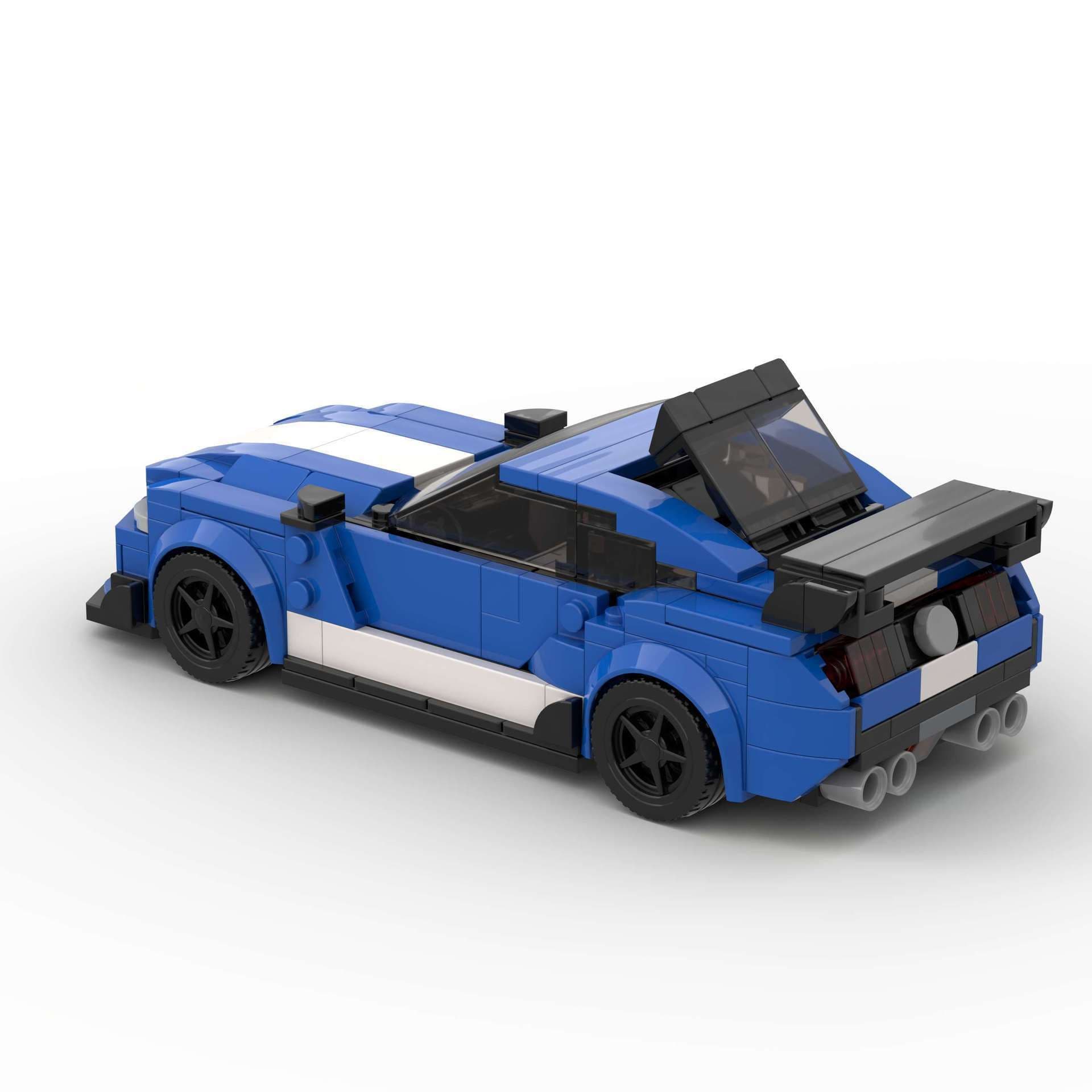 image-Building Blocks Racing Wild Horse Sports Car Assembled Toys